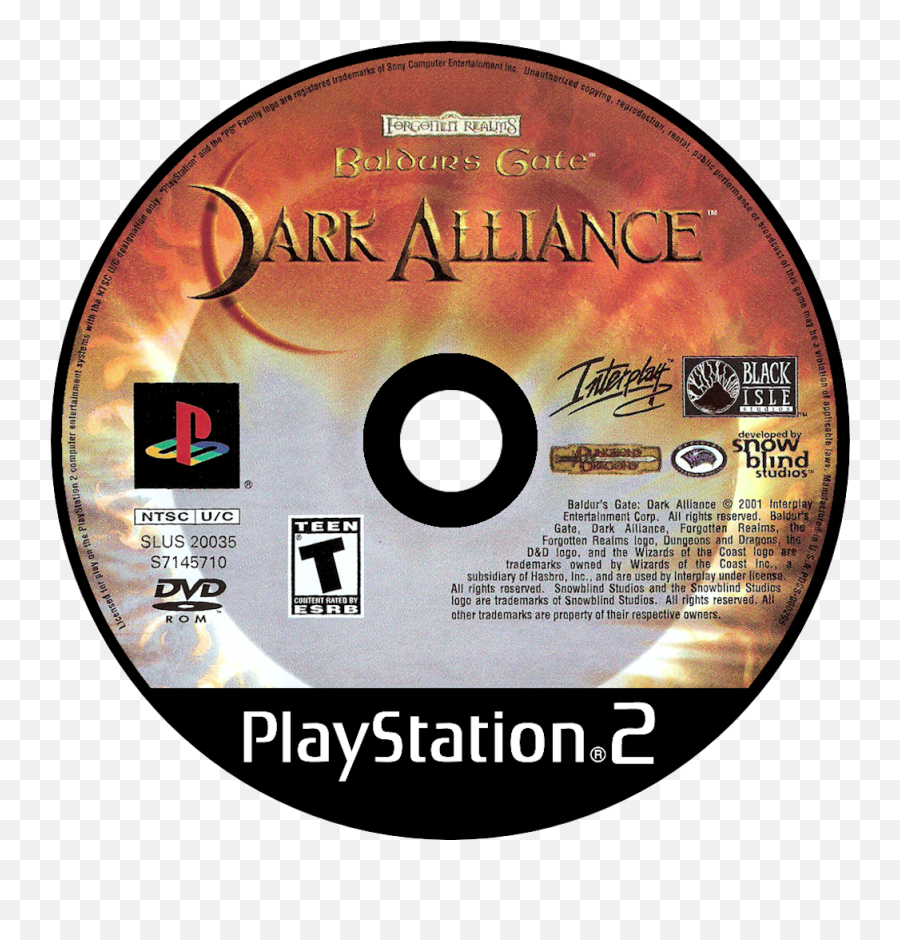 Balduru0027s Gate Dark Alliance Details - Launchbox Games Database Crash Twinsanity Ps2 Cd Png,Baldurs Gate Icon