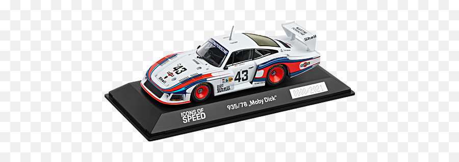 Porsche 93578 Moby Dick Icons Of Speed Calendar Edition Model Car 143 - Porsche Racing Collection Png,2008 Icon Jackets