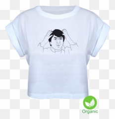 Ladies Crop Top With Printing Jackie Chan - Ladies Born In May Png,Jackie Chan Png