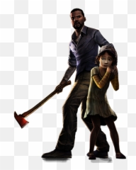 Download Hd Play As Lee Everett A - Walking Dead Clementine Png,Clementine Png