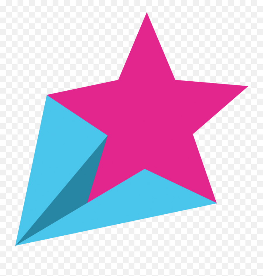 Falling Star Png Image - Transparent Background Pink Star Clipart,Falling Hearts Png