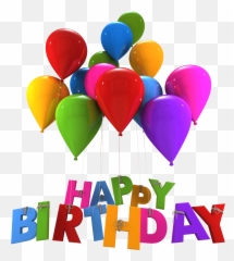 Happy Birthday Balloons Png Transparent Background 2 Image - Birthday Day Png