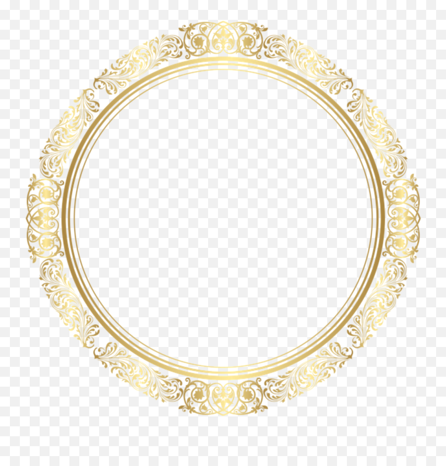 Design Gold Golden Circle Frame Border Png Circles Design Golden Golden Frame Transparent Free Transparent Png Images Pngaaa Com