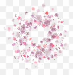 Falling Rose Petals Png Transparent - Pocsart Background Floral Circle