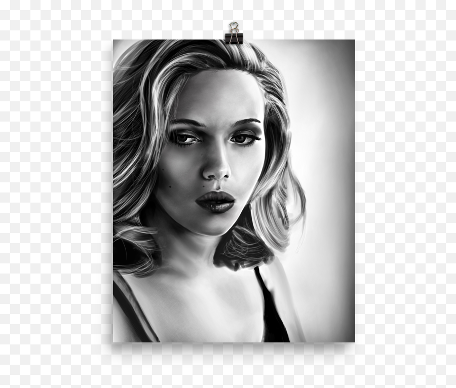 Scarlett Johansson Art Print - Photo Shoot Png,Scarlett Johansson Png