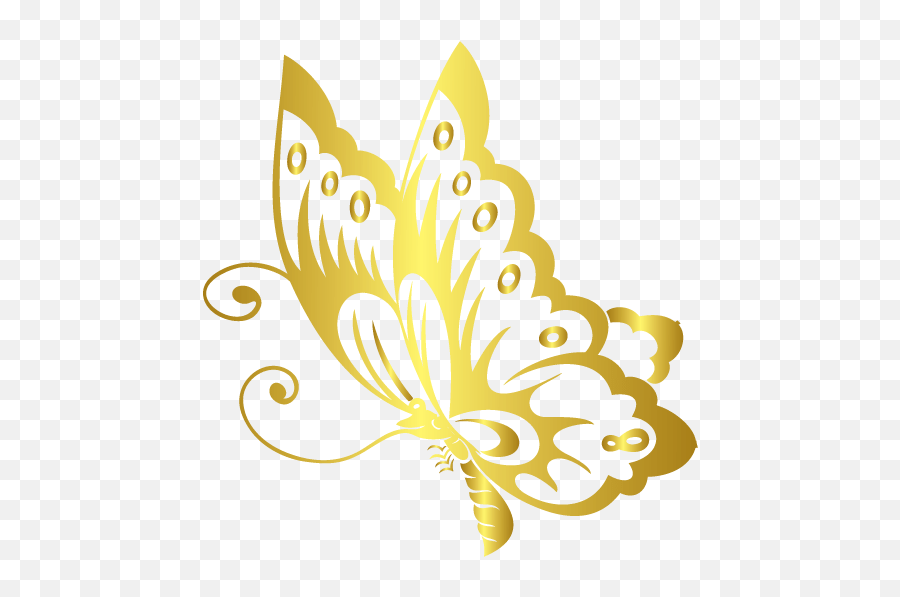 Luxury Online Butterfly Logo Template - Gold Butterfly Logo Design Png,Butterfly Logo