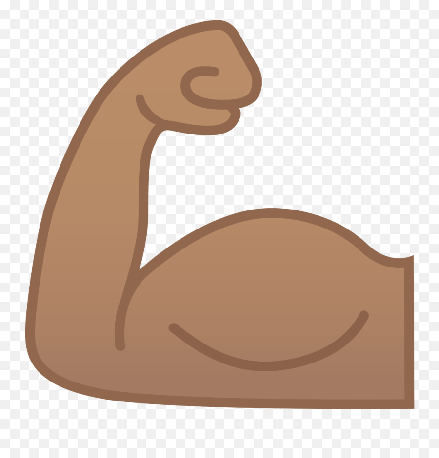 Flexed Biceps Medium Skin Tone Icon - Body Part Emoji Body Png,Bicep Png