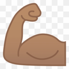 Flexed Biceps Medium Skin Tone Icon - Body Part Emoji Body Png,Bicep Png