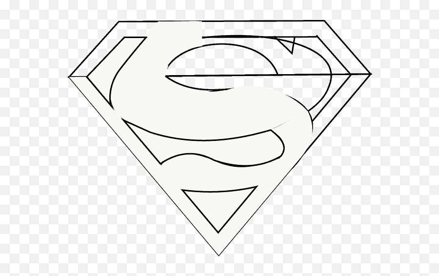How To Draw Superman Logo - Clip Art Png,Black Superman Logo