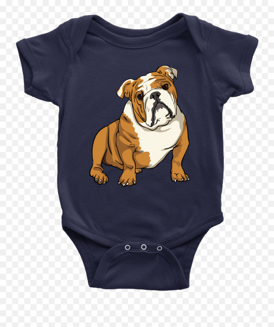 Bulldog Baby Romper Bodysuit Funny Gift For Cute Dog Lovers - Future Actor Baby Clothes Png,Bulldog Transparent