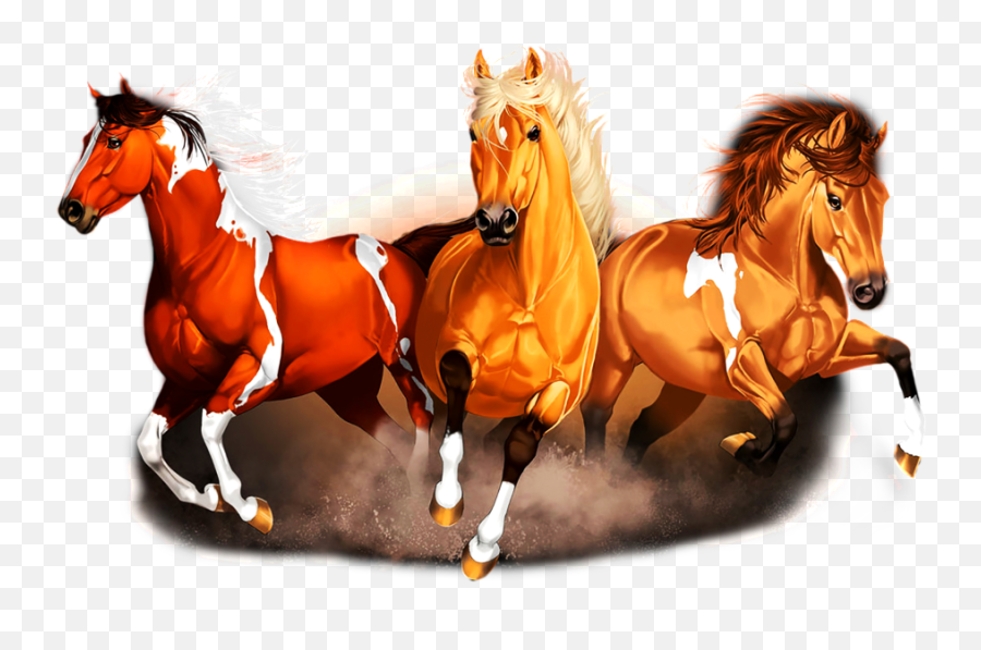 Running Horse Pattern Images - Running Horse Png Hd,Horses Png