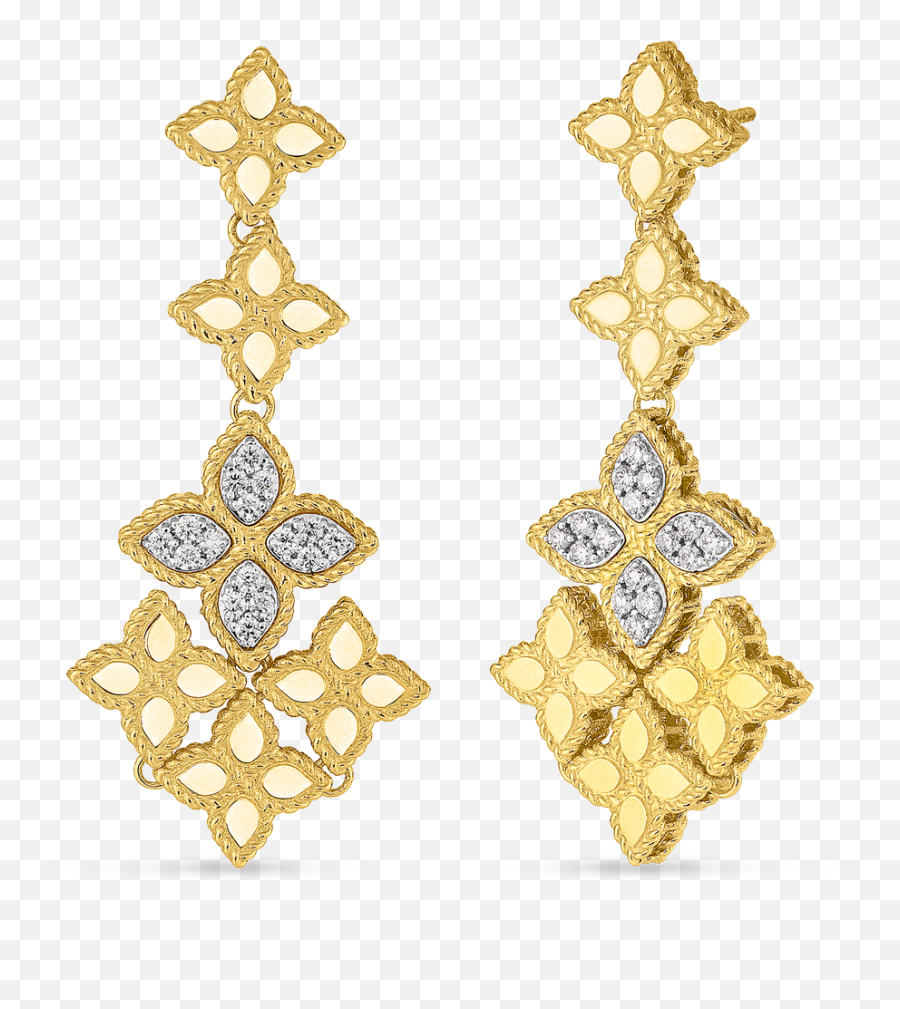 Download 7771380ajerx - Latest Gold Earrings With Price Yellow Gold Diamond Dangle Earrings Png,Gold Earring Png