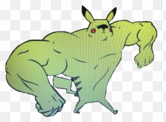 Pikachu Buff Freetoedit - Sticker by curlswurls Cartoon png