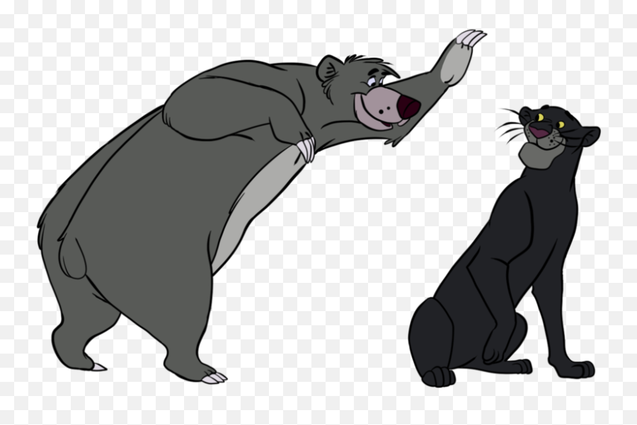 Baloo Png Background Image Mart - Panther And Bear From Jungle Book,Cartoon  Book Png - free transparent png images 