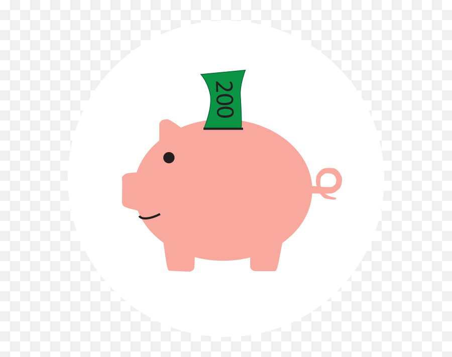 Piggy Bank Icon - Piggy Bank Icon Flat Png,Piggy Bank Transparent Background