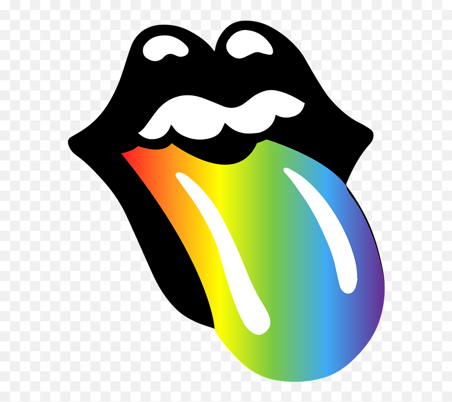 Rolling stones rainbow. Язык рисунка. Язык картинка. Губы с языком.