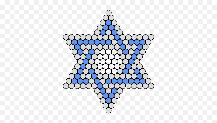 Blue And White Jewish Star Kandi - Bead Png,Jewish Star Png