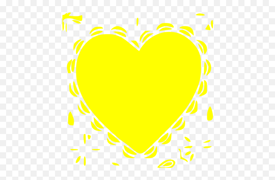 Yellow Heart 24 Icon - Free Yellow Heart Icons Heart Png,Yellow Heart Png