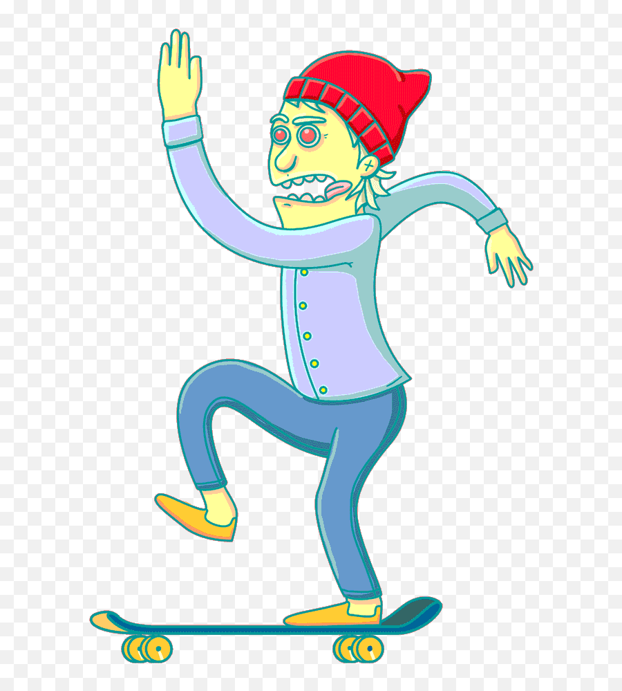 Skate Clipart Skateboarder - Skateboard Clipart Gif Png,Skateboarder Png