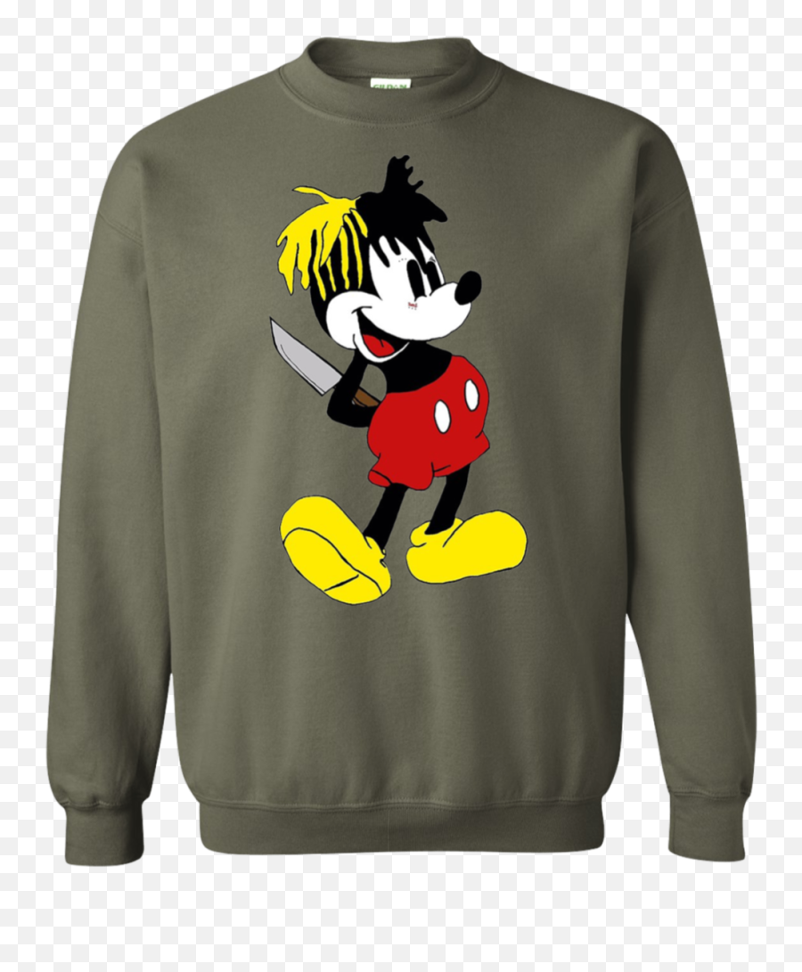 Xxxtentacion Mickey Mouse Sweater U2013 Wind Vandy - Bae Best Aunt Ever T Shirt Png,Xxxtentacion Hair Png
