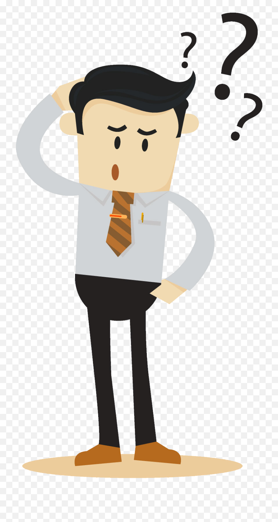 So Where Does An Honest Ethical - Confused Person Cartoon Png,Person  Looking Png - free transparent png images 