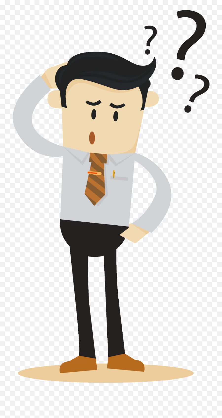 So Where Does An Honest Ethical - Confused Person Cartoon Png,Person Looking Png