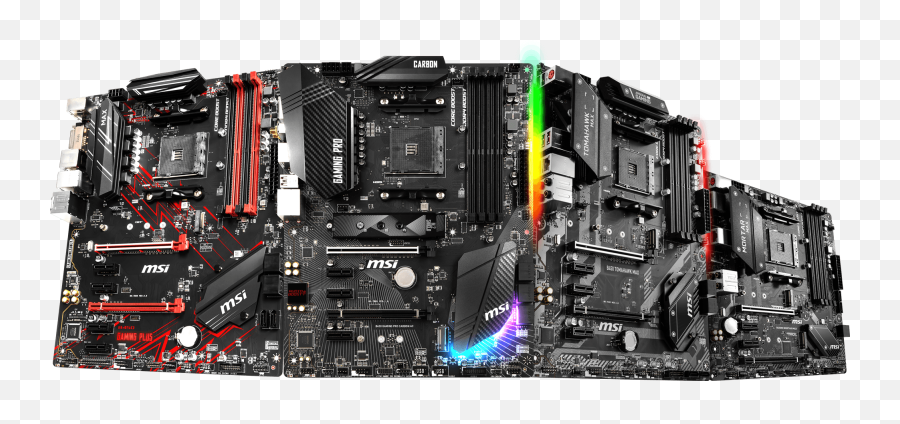 New Amd B450 Gaming Motherboard - Msi B450 Png,Motherboard Png