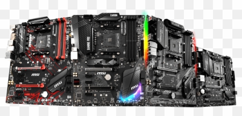 New Amd B450 Gaming Motherboard - Msi B450 Png,Motherboard Png