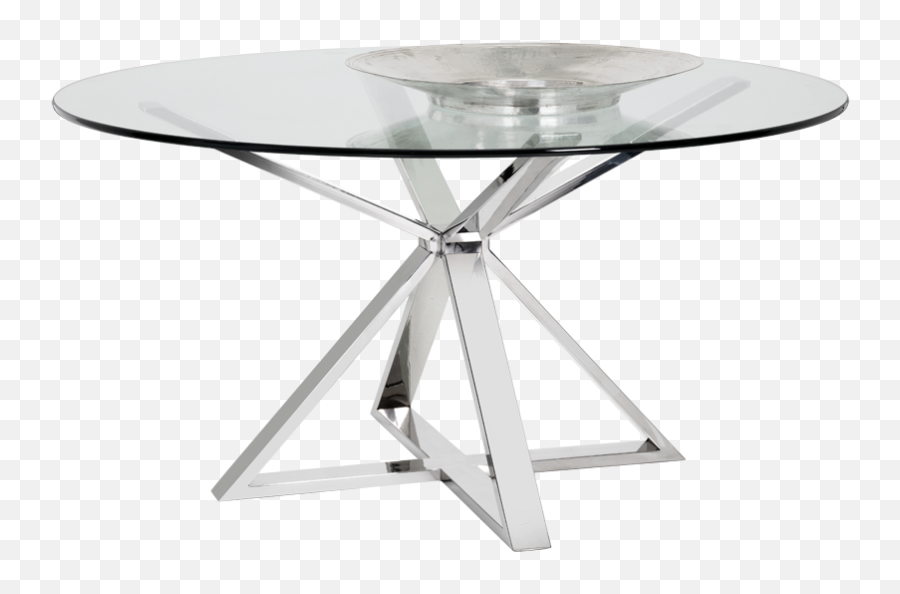 Download Clear Tempered Glass Dining Table Png Image With No - Small Glass Tables Png,Table Png