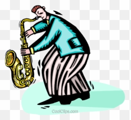 Saxophone Player Royalty Free Vector Clip Art Illustration - Tenor Saxophone Png,Saxophone Clipart Png