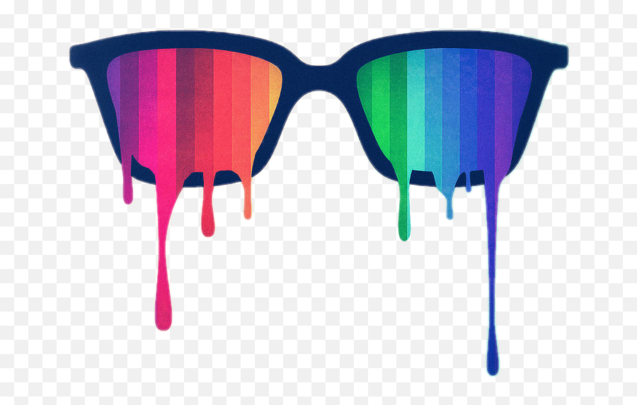 Neon Sunglasses - Love Wins Rainbow Spectrum Pride Hipster Nerd Glasses Png,Shutter Shades Png