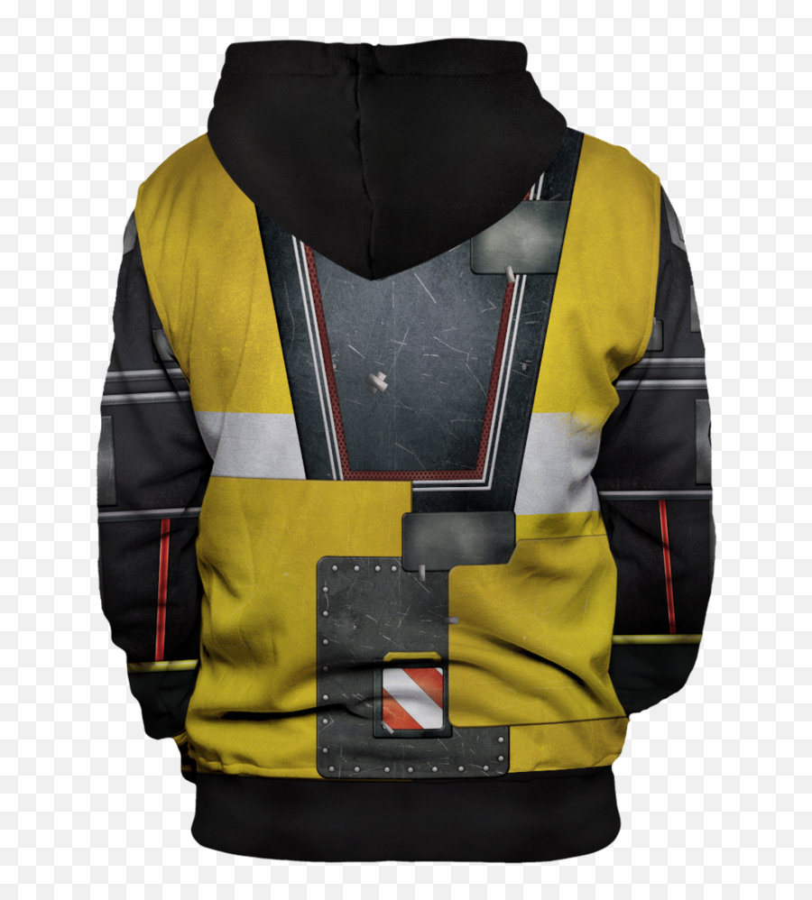 Borderlands Claptrap Unisex Zipped Hoodie - Clothing Png,Claptrap Png