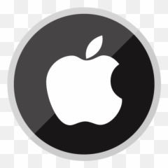 Apple Logo Icon Of Flat Style - Available in SVG PNG EPS Circle