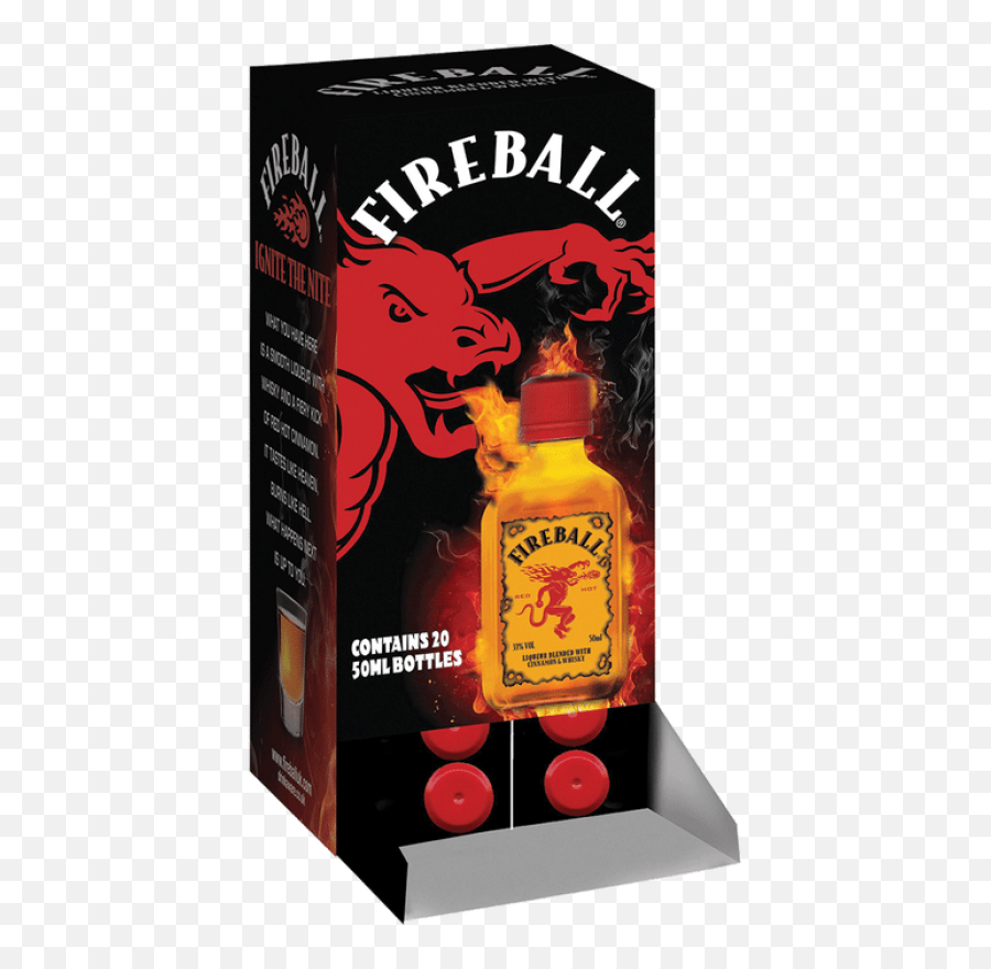 Fireball 50ml Dispenser Pack - Fireball Whiskey Png,Fireball Whiskey Png