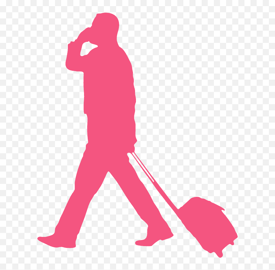 Travelling Businessman Silhouette - Household Cleaning Supply Png,Businessman Silhouette Png