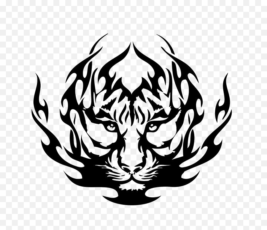Download Tiger Tattoos Png Photos - Tigre Tribal Tattoo,Tribal Design Png
