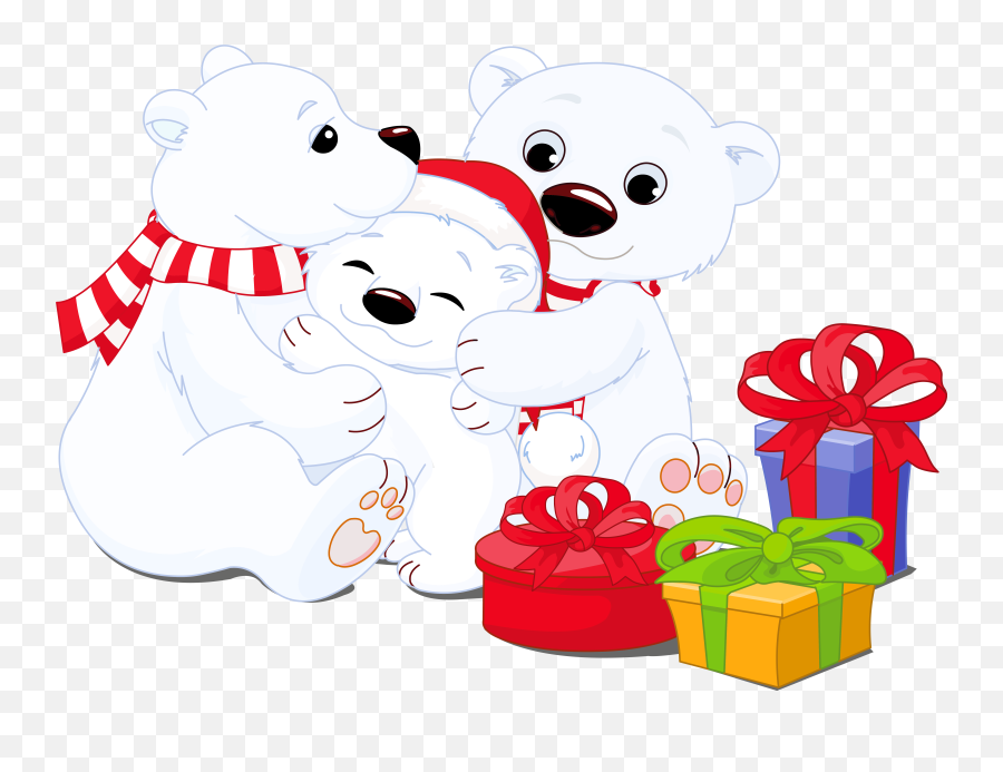 Pin By Mariann Arafa - Cartoon Polar Bear Christmas Png,Polar Bear Png