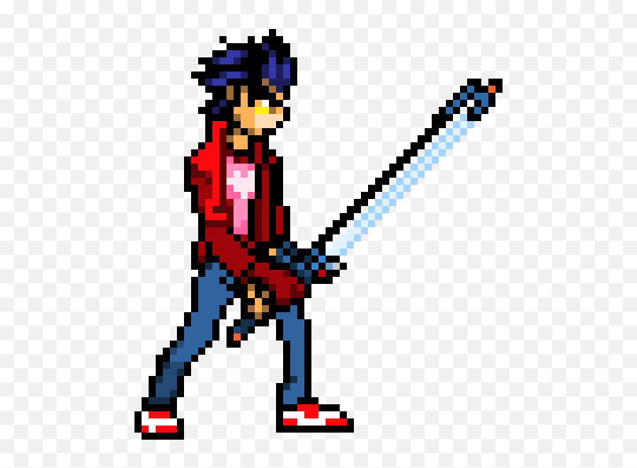 Travis Touchdown Pixel Art - Travis Touchdown Pixel Art Png,Travis Touchdown Png