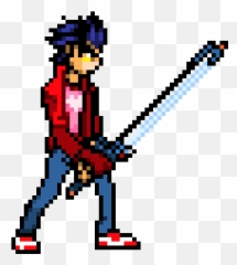 Travis Touchdown Pixel Art - Travis Touchdown Pixel Art Png,Travis Touchdown Png
