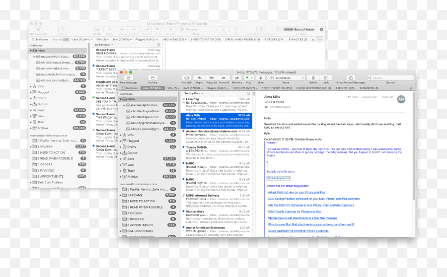 Five Hidden Features In The Mac Mail App U2022 One - Minute Macman Vertical Png,Mac Mail Icon