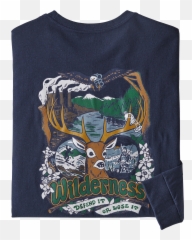 Menu0027s Ls Yes To Wilderness Responsibili - Tee Patagonia New Navy png