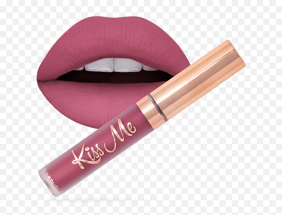 Kiss Me Liquid Lipstick - Pillow Talk Thekelshayshop Lipstick Png,Color Icon Metallic Liquid Lipstick