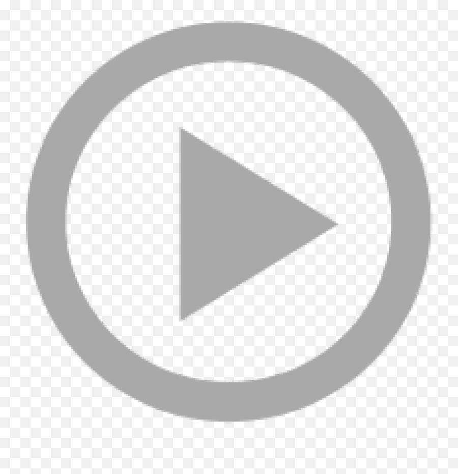 Play Icon Png Transparent - Grey Play Button Png,Grey Circle Png