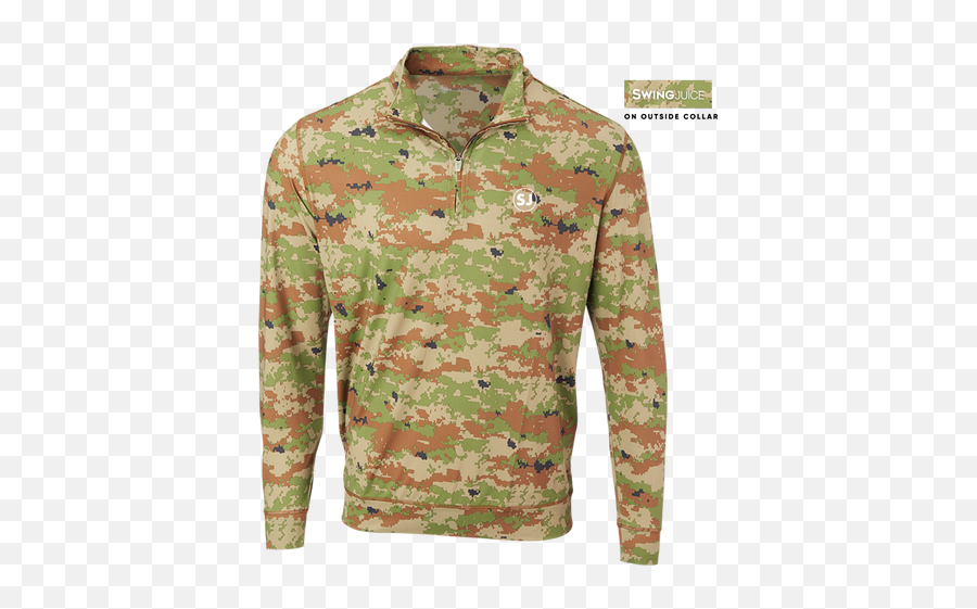 Swingjuice Golf Camo Performance 14 Zip Long Sleeve Mens - Marine Corps Combat Utility Uniform Png,Icon Closeouts Golf Shoes