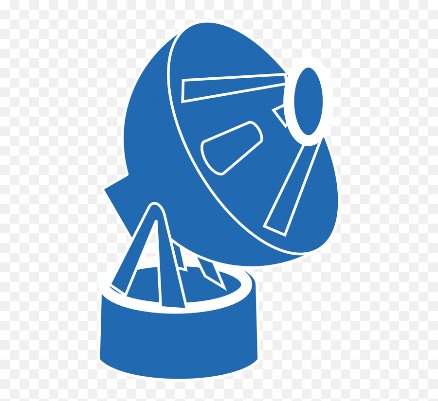 Satellite Dish To Listen Radio Communication Public Domain - Antena Png Azul,Dish Network Icon