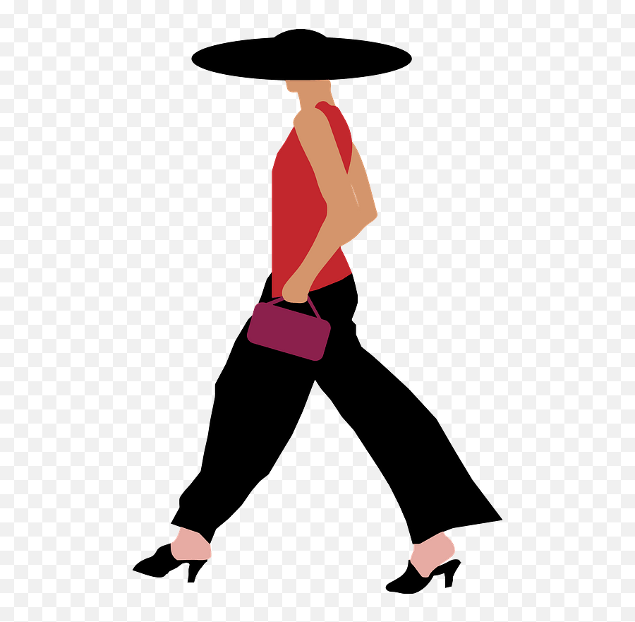 Fashion Woman Walking Clipart - Clip Art Fashion Woman Png Fashion Woman Walking Illustration,Women Fashion Icon