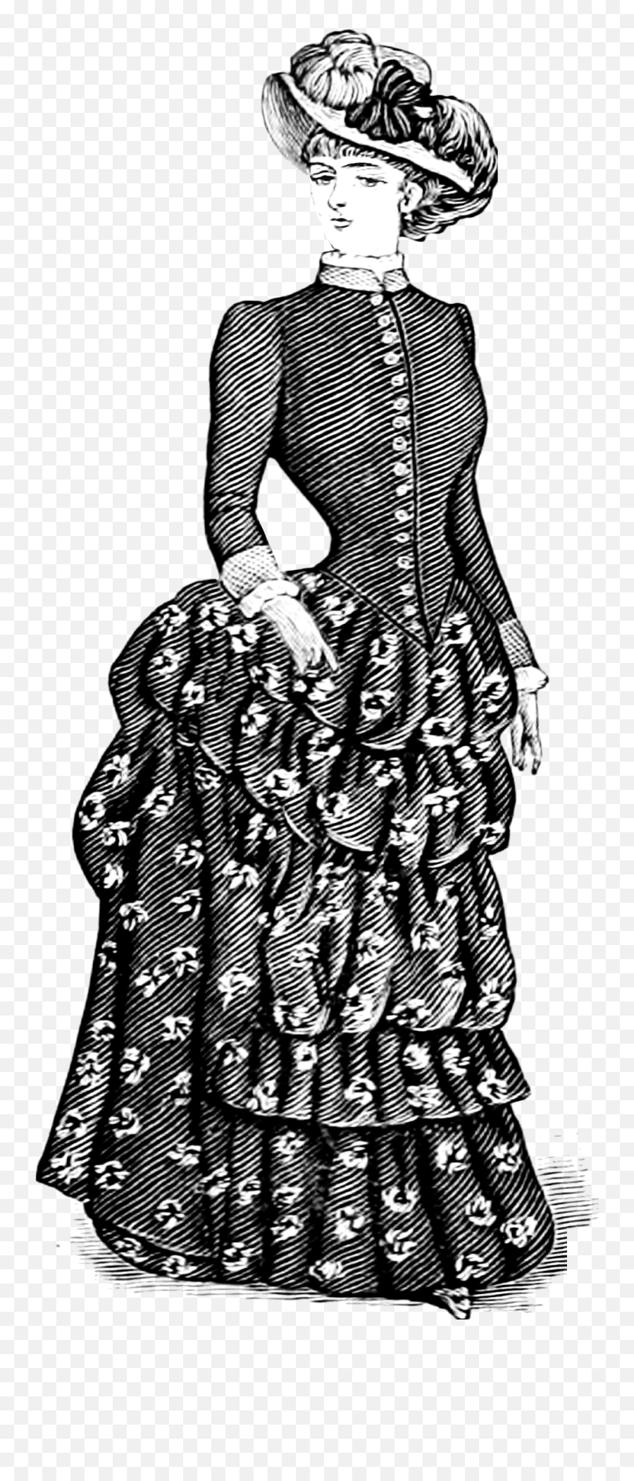 Free Digital Images Vintage Gif And Clip Art - Artsy Bee Illustration Vintage Fashion Png,Dress Png