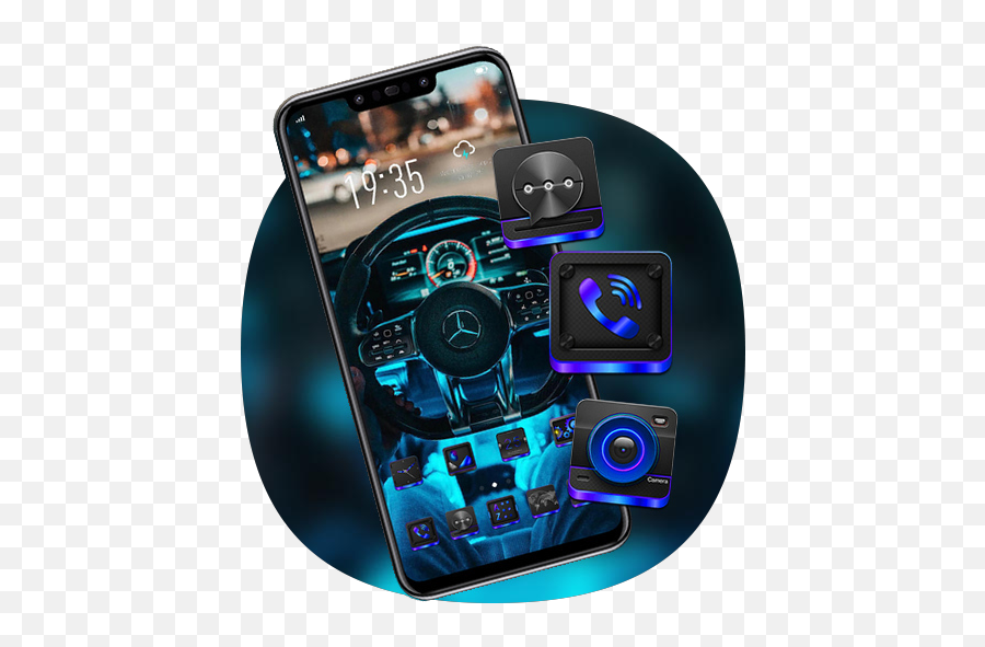 Tech Sense Steering Wheel Car Theme Galaxy M20 Apk 201 - Camera Phone Png,Sense Icon Pack