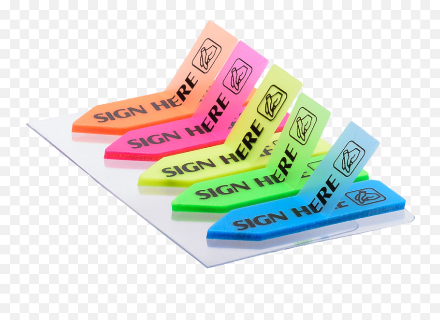 Chrome Sticky Notes 5 Colour Arrow Pack Of - Sticky Note Transparent Arrows Png,Transparent Sticky Notes