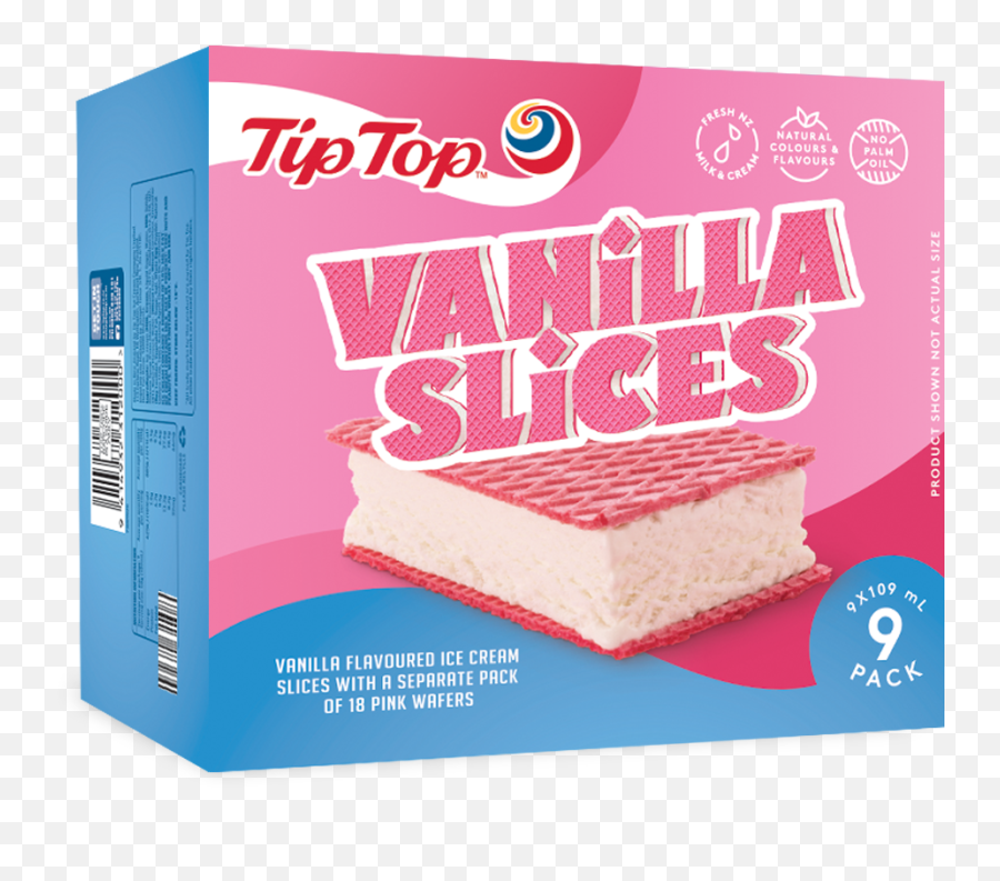 Tip Top Favourites Vanilla Slice Ice Cream - Tip Top Png,Ice Cream Sandwich Icon Pack